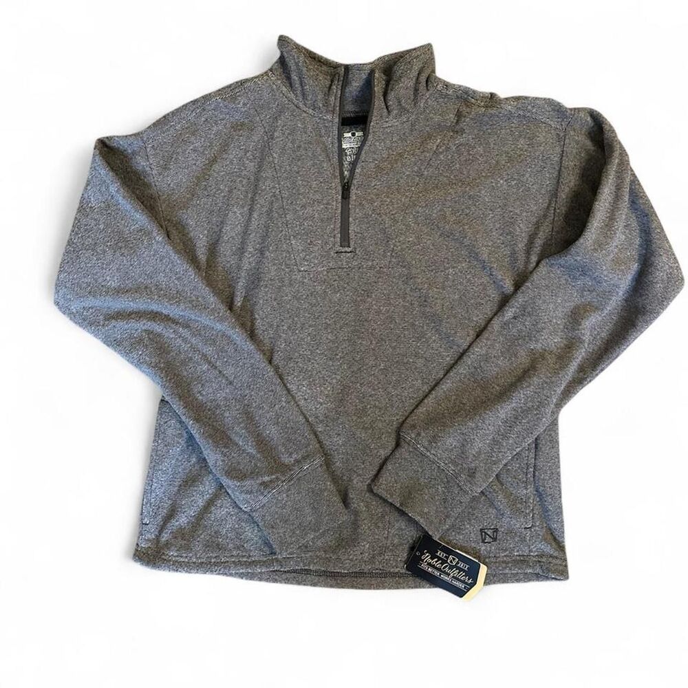 NWT Women's Noble Outfitters Gray Quarter Zip Sweatshirt Size Small